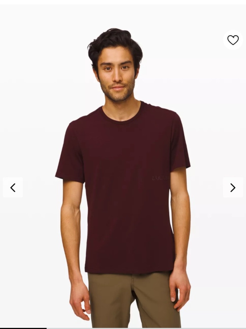 Lululemon 5 Year Basic Crew Tee in Heathered Plum